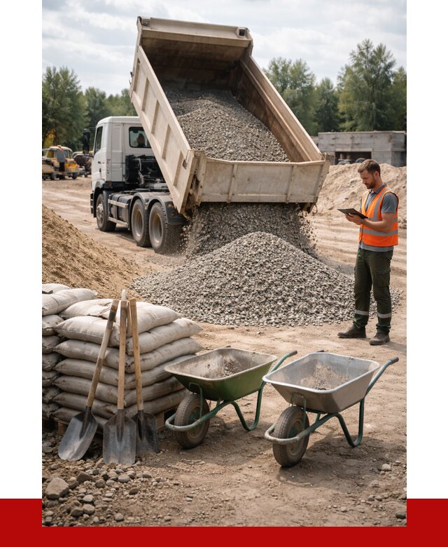 Доставка нерудных материалов в Каспийске от 1222 руб. | ПРОНЕРУДКсп