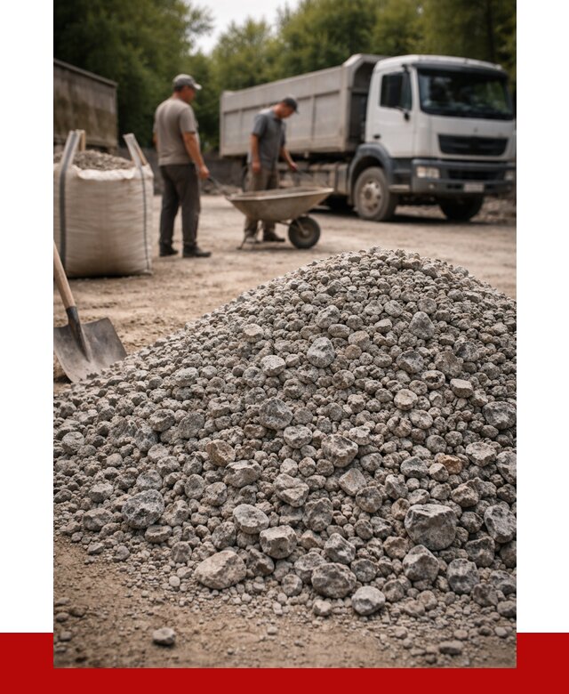 Гранитный щебень фракция 20-40 в Каспийске от 3258 руб. ПРОНЕРУДКсп