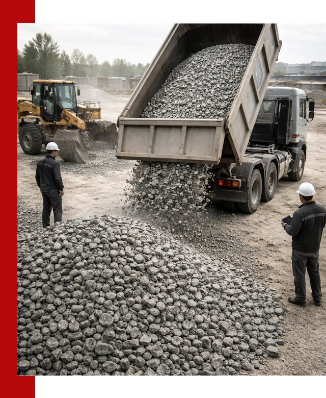Доставка гранитного щебня фракции 20-40 в Каспийске