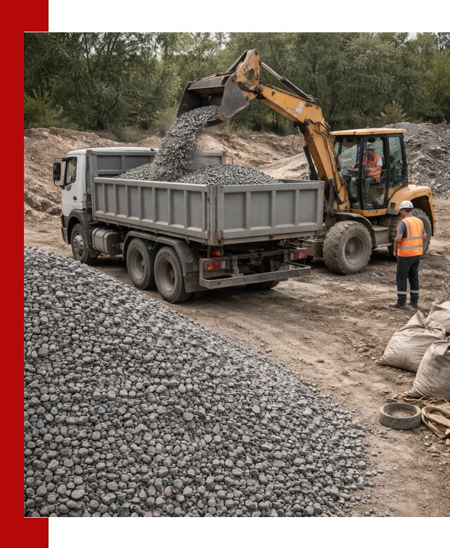 Доставка гравийного щебня в Каспийске оптом и в розницу
