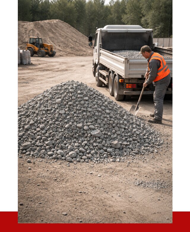 Гравийный щебень фракция 5-10 в Каспийске от 2240 р. | ПРОНЕРУДКсп