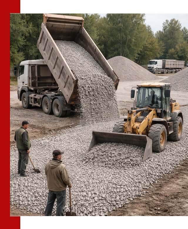 Купить гравийный щебень фракция 20-40 в Каспийске с доставкой