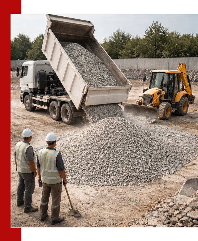 Купить известняковый щебень фракции 5–10 мм с доставкой в Каспийске