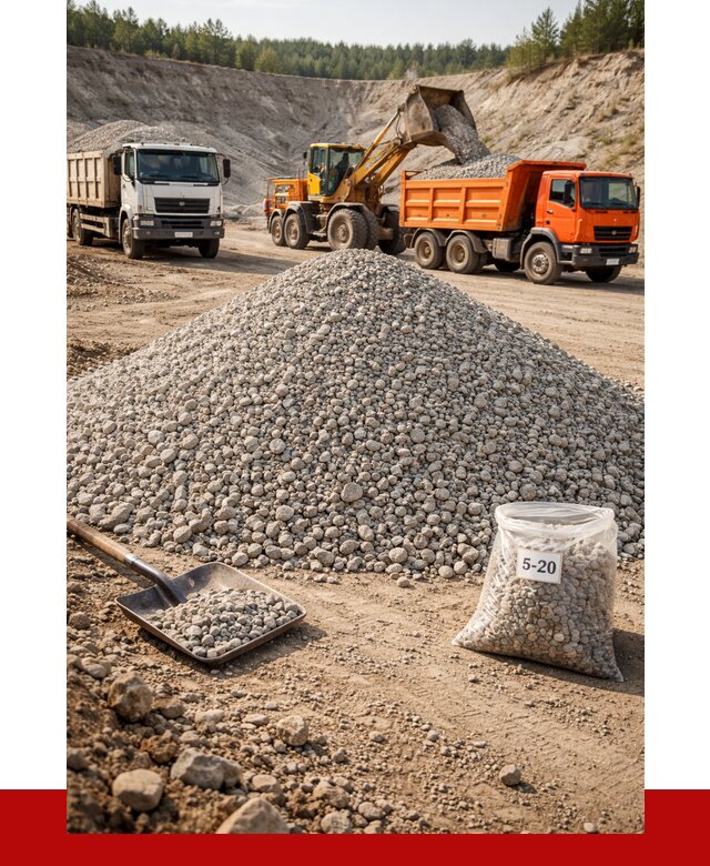 Доломитовый щебень фр. 5-20 в Каспийске от 4276 р. | ПРОНЕРУДКсп