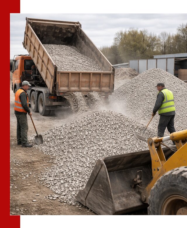 Доломитовый щебень фракции 5-20 с доставкой в Каспийске