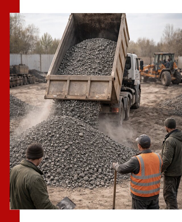 Доставка шлакового щебня в удобные сроки по выгодной цене в Каспийске