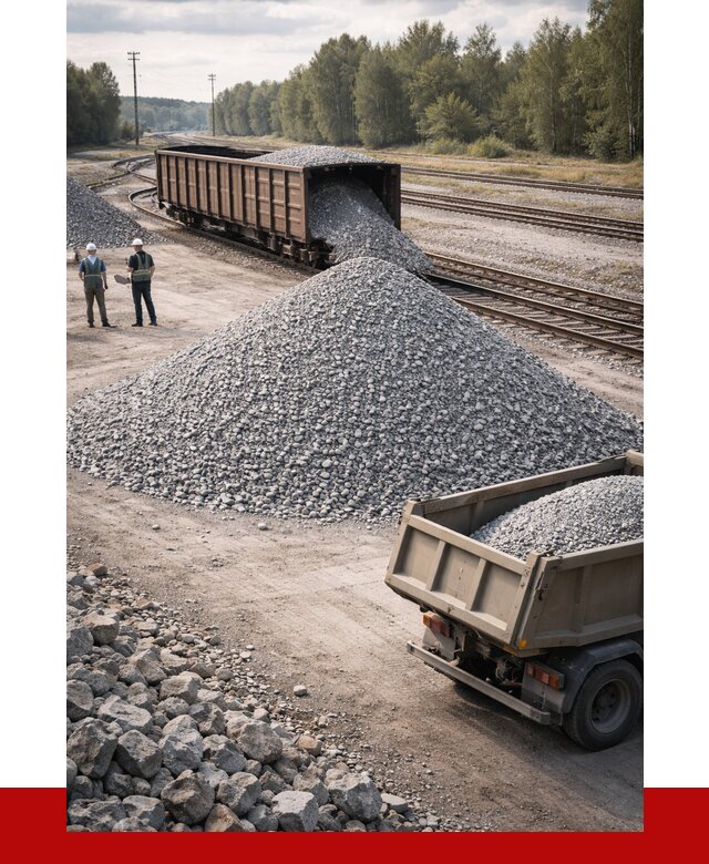 Железнодорожный щебень 20-60 в Каспийске от 1731 р. | ПРОНЕРУДКсп