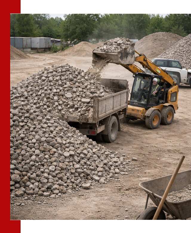 Доставка вторичного щебня в Каспийске для строительных работ