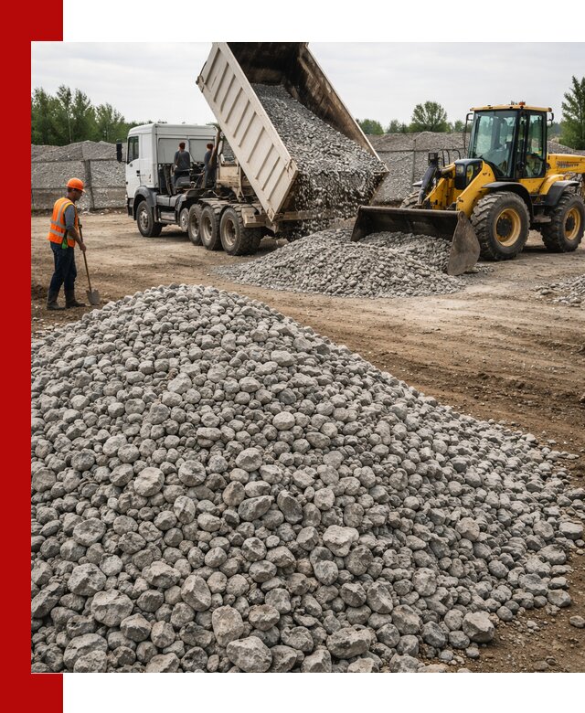 Доставка бетонного щебня фракции 40-70 в Каспийске