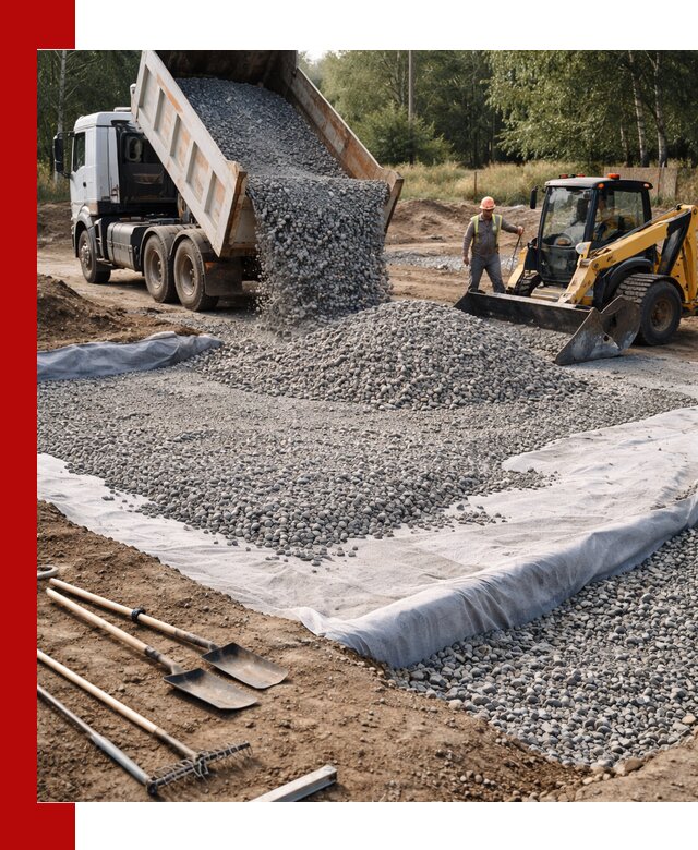 Щебень для фундамента с доставкой в Каспийске