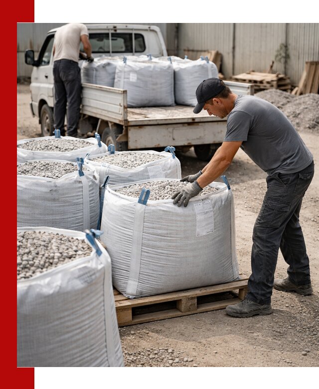 Доставка щебня в мешках по выгодным ценам в Каспийске