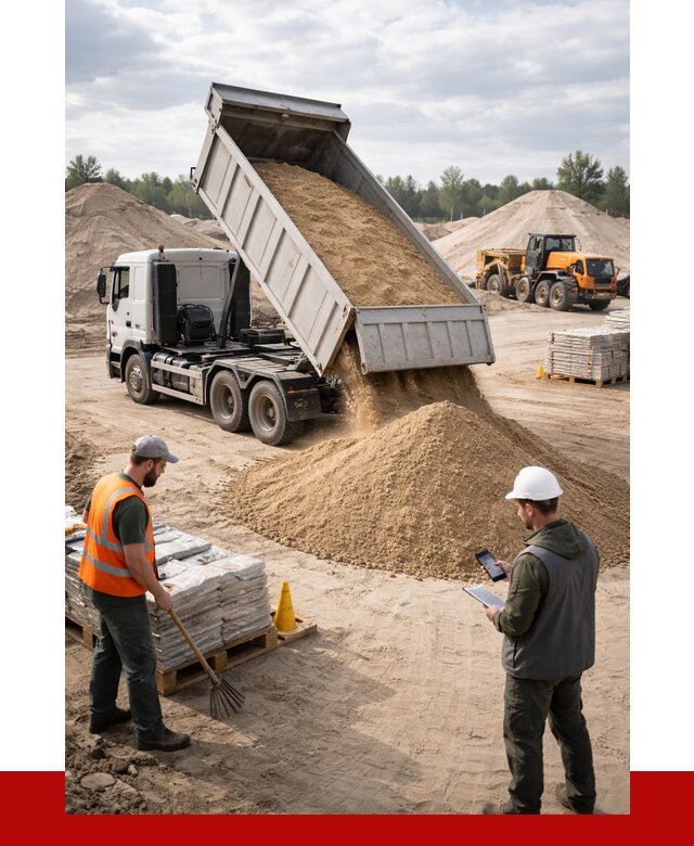 Карьерный песок с доставкой в Каспийске от 3665 р. ПРОНЕРУДКсп
