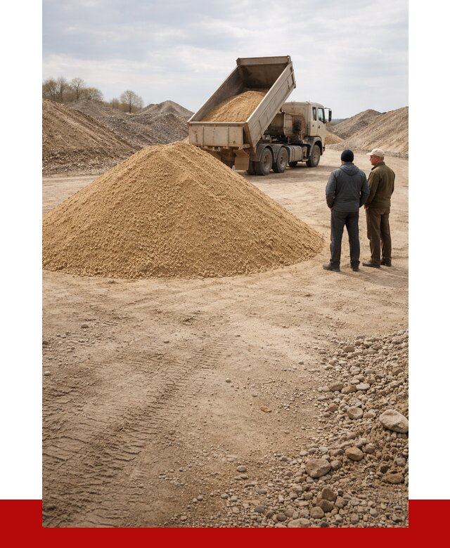 Карьерный песок крупнозернистый в Каспийске от 8654 р | ПРОНЕРУДКсп