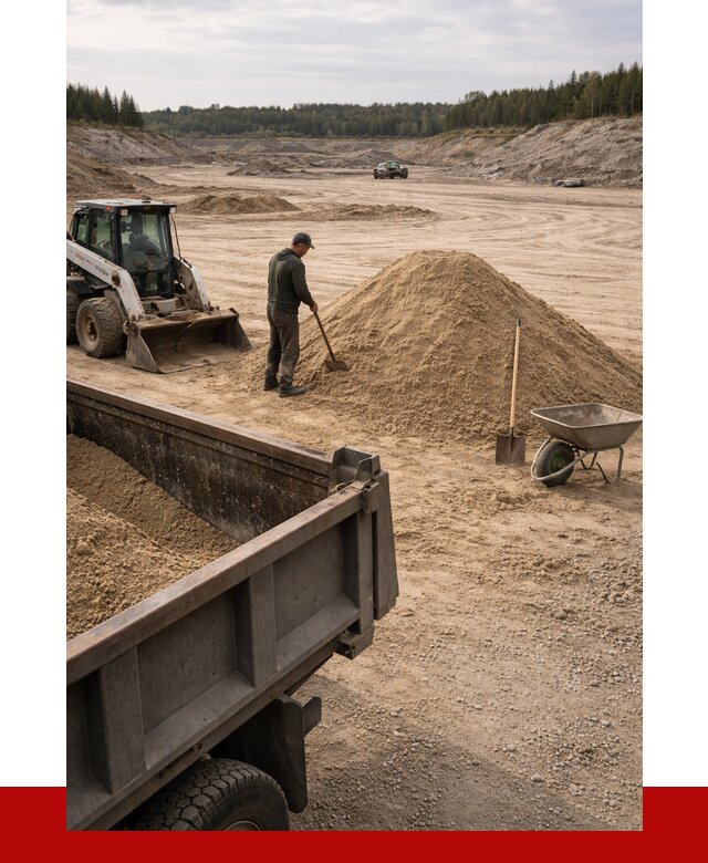 Карьерный песок среднезернистый в Каспийске, от 2240 р. ПРОНЕРУДКсп