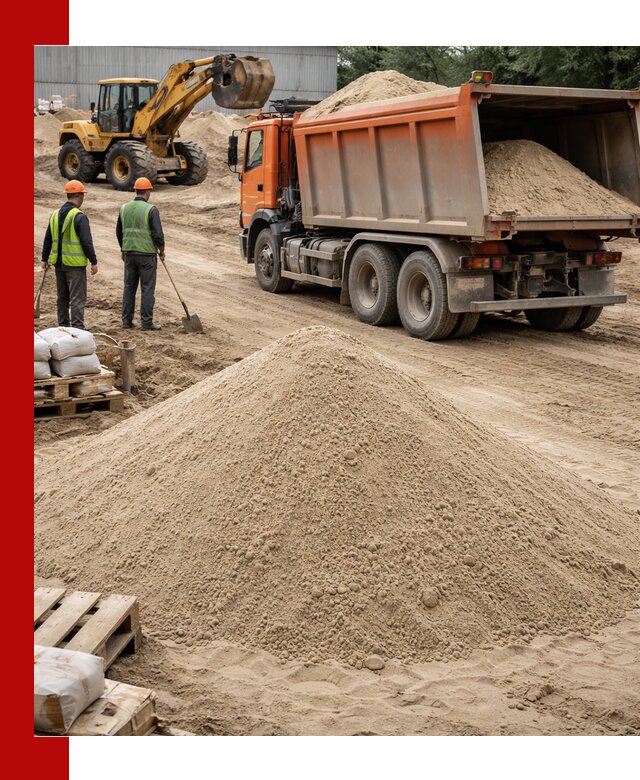 Доставка и продажа мытого речного песка в Каспийске