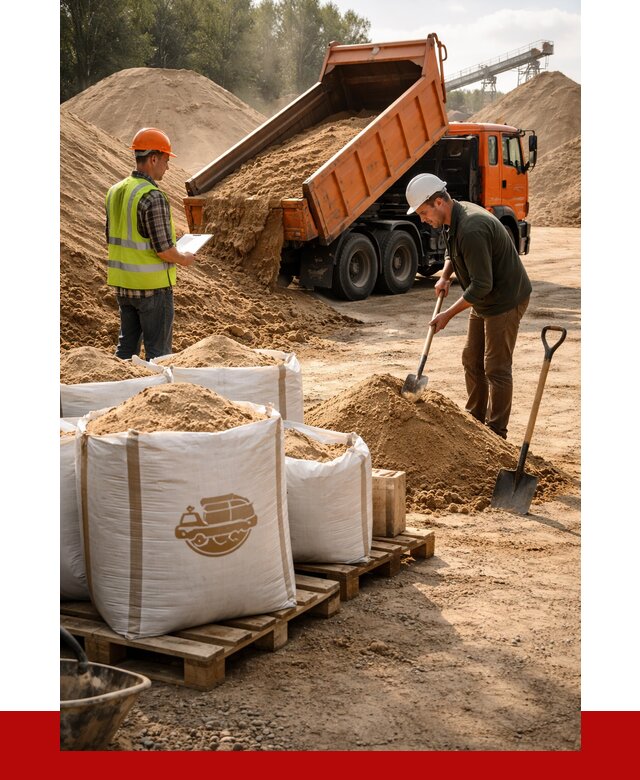 Строительный песок в Каспийске от 2240 р. с доставкой, ПРОНЕРУДКсп