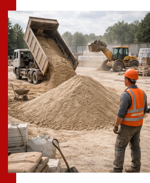 Доставка строительного песка с самосвалом в Каспийске