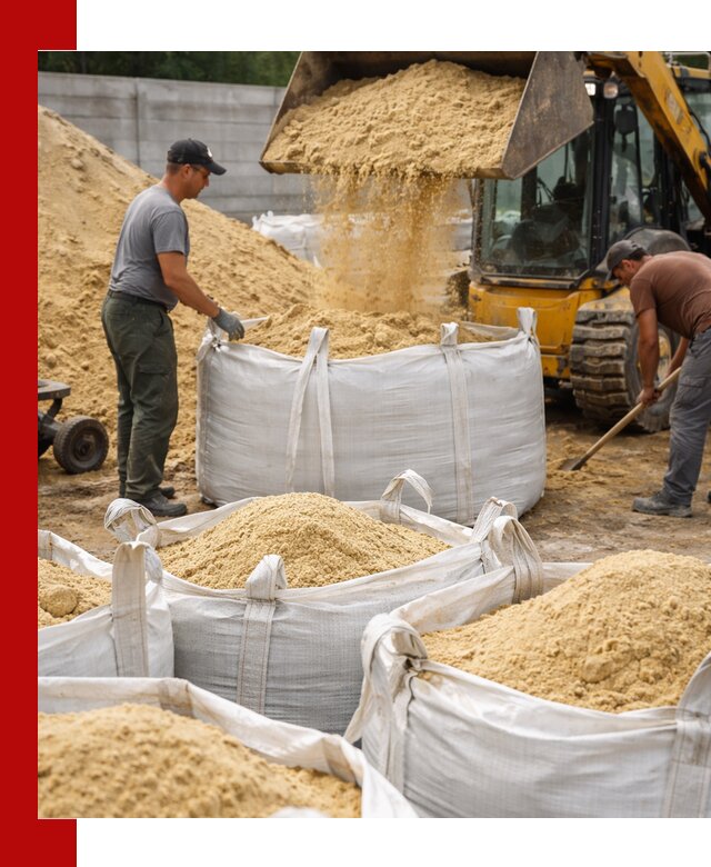 Поставка качественного песка для кладки в Каспийске