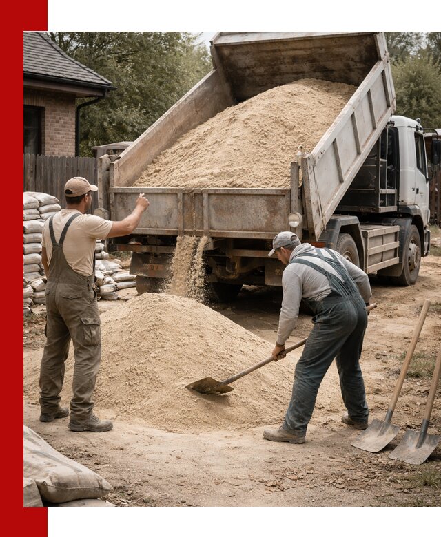 Песок для штукатурки с доставкой в Каспийске качественный и чистый