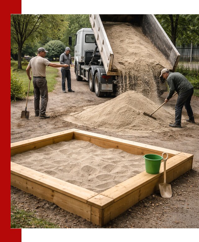 Песок для песочницы с доставкой в Каспийске недорого и чистый