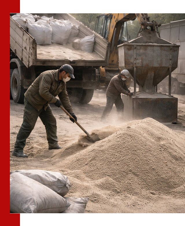 Кварцевый песок для пескоструя в Каспийске — доставка и качество