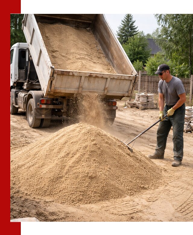Доставка сухого песка самосвалами в Каспийске