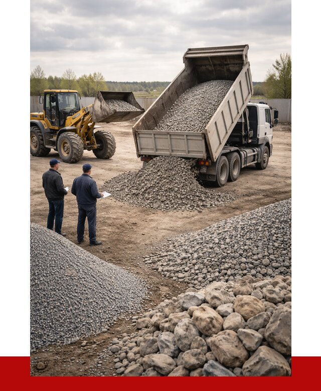 Гравий и камень с доставкой в Каспийске от 4276 р. - ПРОНЕРУДКсп