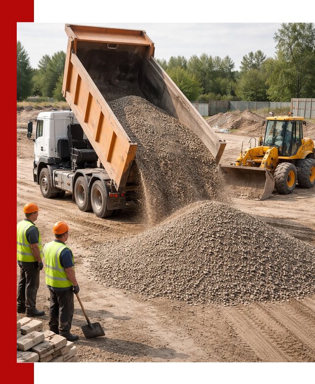 Доставка щебёночно-песчаной смеси ЩПС С7 в Каспийске