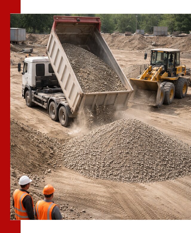 Щебень с песком (ЩГПС С2) с доставкой в Каспийске