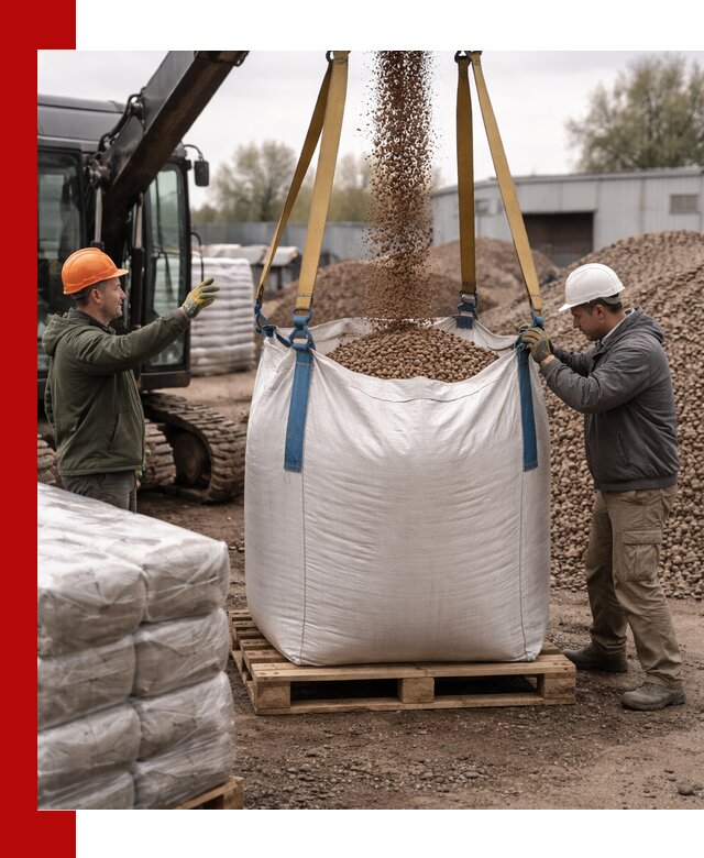Керамзит в биг-бегах с доставкой в Каспийске
