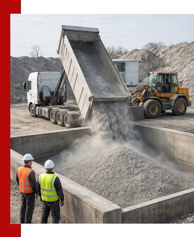 Доставка цемента навалом в Каспийске крупными партиями