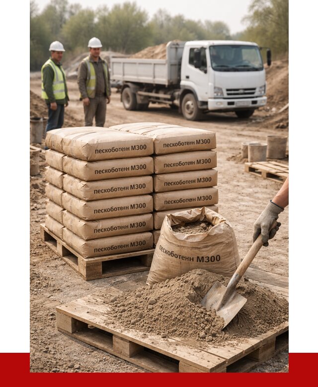 Пескобетон М300 в Каспийске с доставкой от 4734 р. за куб | ПРОНЕРУДКсп