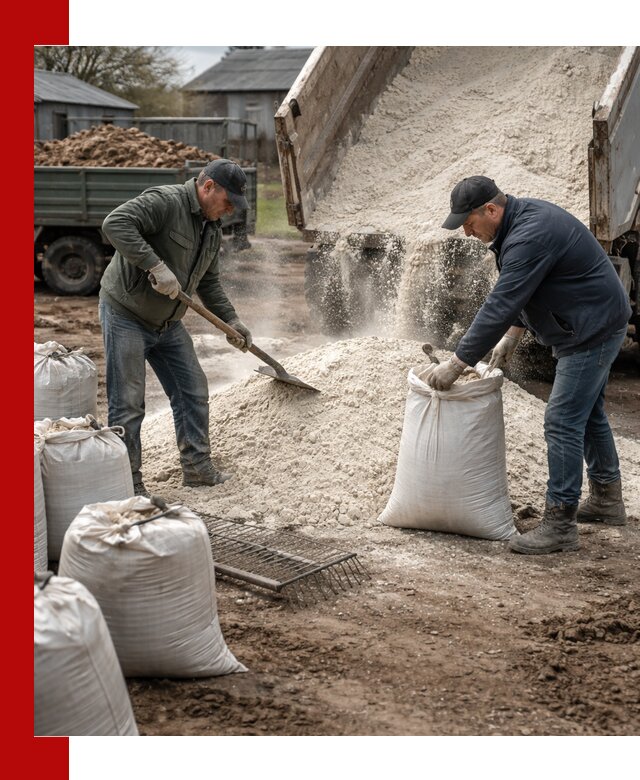 Доставка извести пушонки в Каспийске оптом и мелким оптом