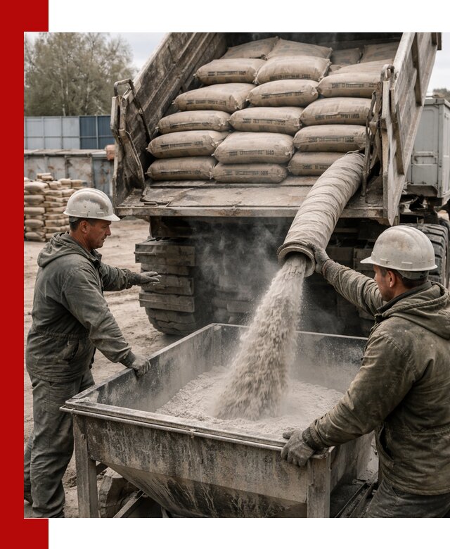 Доставка цемента М400 в Каспийске оптом и в розницу