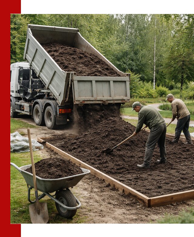 Доставка грунта для озеленения и благоустройства в Каспийске