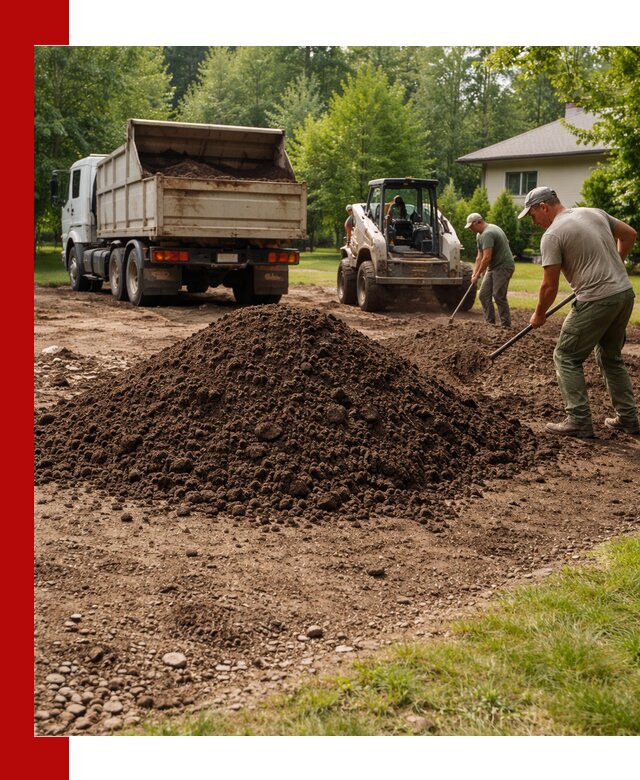 Доставка и укладка грунта для газона в Каспийске