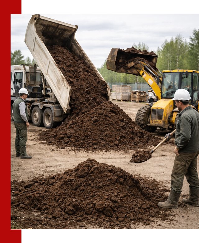 Доставка торфа оптом и в мешках в Каспийске