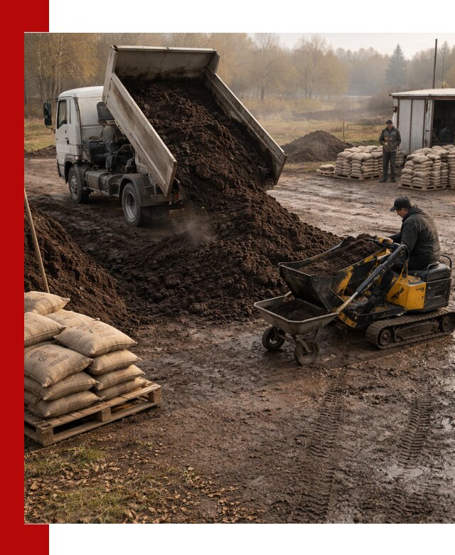 Кислый торф в доставке по выгодным ценам в Каспийске