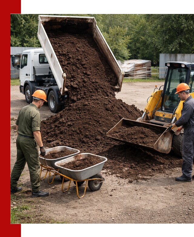 Доставка торфо-земляной смеси в Каспийске для огорода и ландшафта