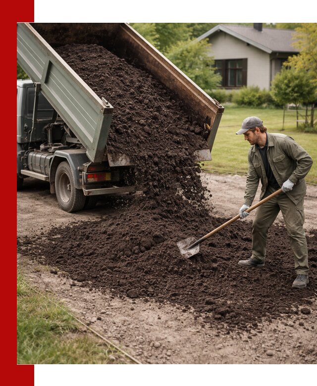 Чернозем для газона с доставкой в Каспийске быстро и качественно