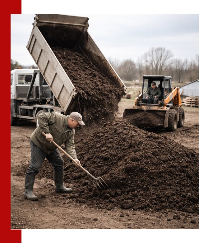 Доставка и продажа перегноя в Каспийске быстро и дешево
