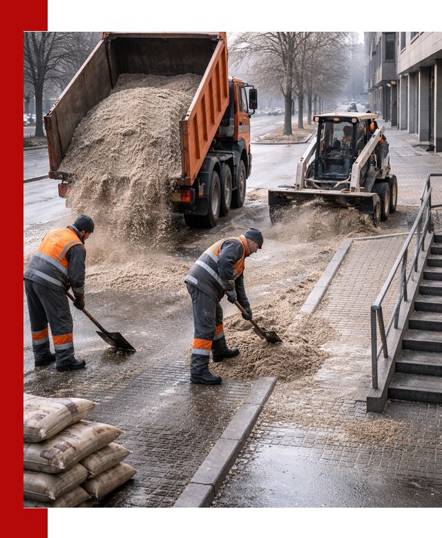 Поставка противогололедных материалов в Каспийске