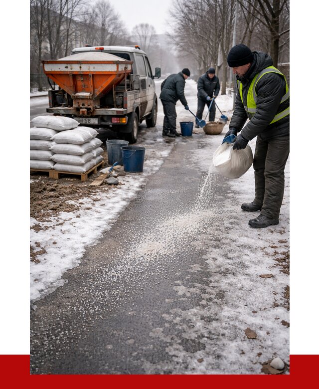 Реагент против гололеда в Каспийске с доставкой от 4581 р. | ПРОНЕРУДКсп