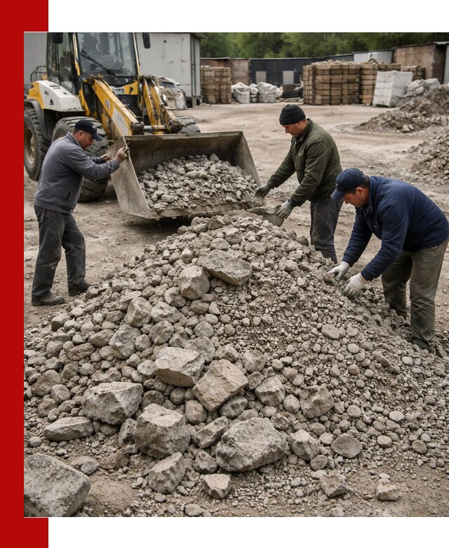 Демонтаж и вывоз бой бетона в Каспийске