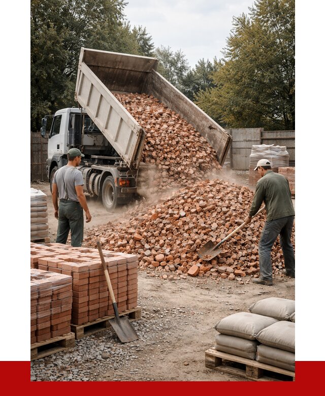 Бой кирпича в Каспийске с доставкой от 4276 руб/куб | ПРОНЕРУДКсп