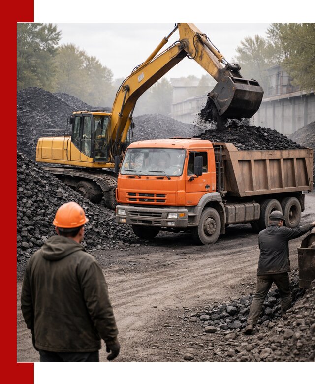 Доставка угля автотранспортом в Каспийске быстро и выгодно