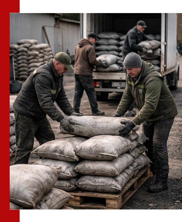 Доставка угля в мешках по выгодным ценам в Каспийске