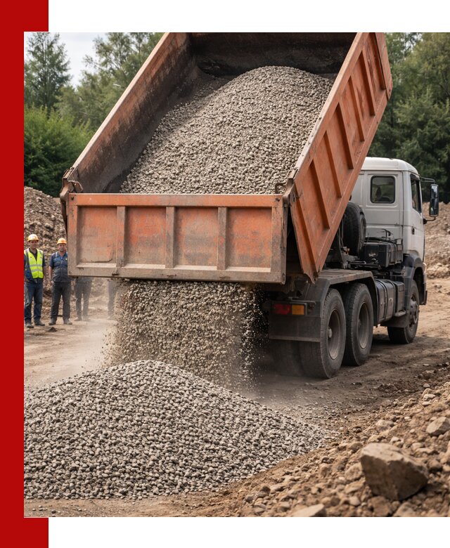 Доставка сыпучих материалов самосвалом в Каспийске быстро и надежно