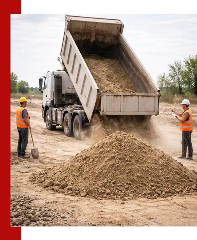 Доставка самосвалом 15 кубов в Каспийске за город и по городу