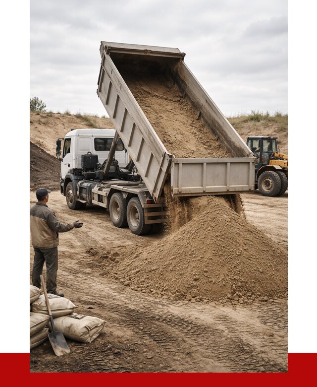 Доставка самосвалом 20 кубов в Каспийске от 7636 р. | ПРОНЕРУДКсп